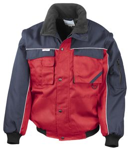 Result Work-Guard RE71A - Giacca da lavoro pilot con zip Red/ Navy