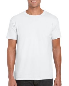 Gildan GN640 - Softstyle™ Adult Ringspun T-Shirt Bianco