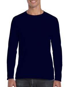 Gildan GN644 - T-Shirt da Adulti a Maniche Lunghe Softstyle Blu navy