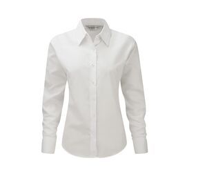 Russell Collection JZ32F - Camicia Oxford Donna Bianco