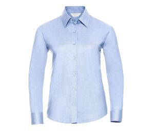 Russell Collection JZ32F - Camicia Oxford Donna Oxford Blue