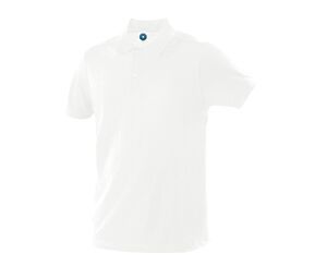 Starworld SW160 - Polo da uomo 100% cotone biologico Bianco