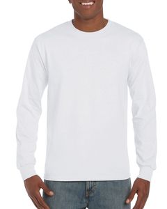 Gildan GN186 - T-Shirt Maniche Lunghe Bianco