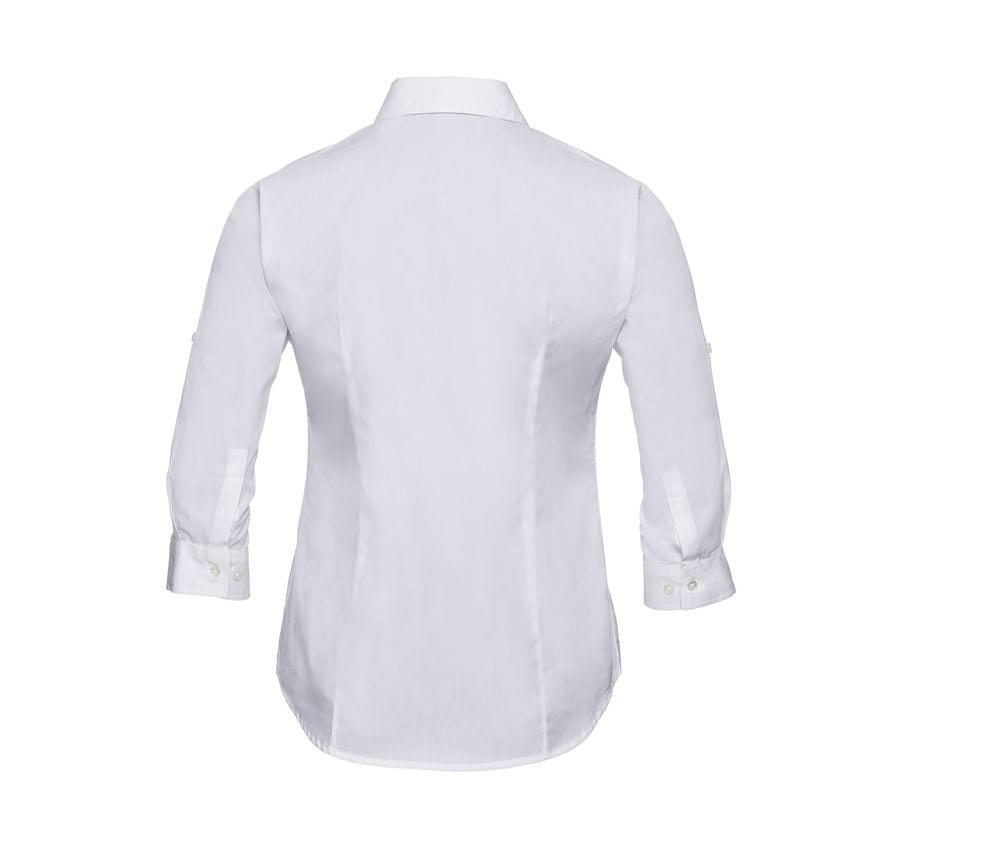 Russell Collection JZ18F - Camicia donna maniche 3/4 con risvolto