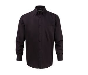 Russell Collection JZ956 - Men's Long Sleeve Ultimate Non-Iron Shirt Nero