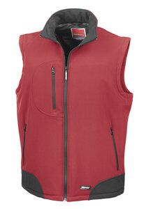 Result RS123 - Gilet Soft-Shell Rosso / Nero