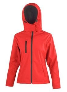 Result RS23F - Ladies' Performance Hooded Jacket Rosso / Nero