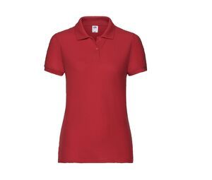 Fruit of the Loom SC281 - Polo da donna in piquet Rosso