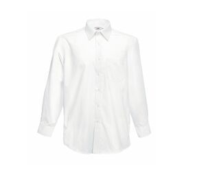 Fruit of the Loom SC410 - Chemise Popeline Homme Bianco