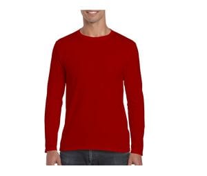 Gildan GN644 - T-Shirt da Adulti a Maniche Lunghe Softstyle Rosso
