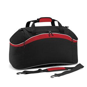 BagBase BG572 - Borsone Teamwear Black/Classic Red/White