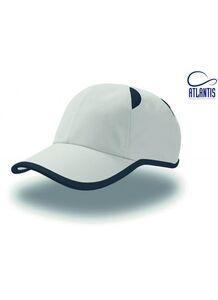 Atlantis AT066 - Cappello sportivo a 6 pannelli White/Navy