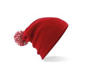 Beechfield BF450 - Berretto con pompon Classic Red / White