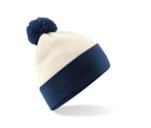 Beechfield BF451 - Berretto Snowstar® bicolore Off White / French Navy