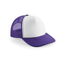 Beechfield BF645 - Cappello Visiera Vintage Purple / White