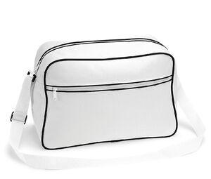 BagBase BG140 - Retro Shoulder Bag Bianco / Nero