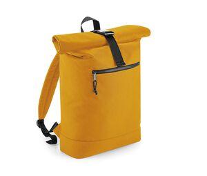 Bag Base BG286 - Zaino con cerniera a rullo in materiali riciclati Mustard