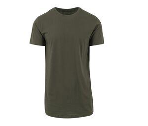 Build Your Brand BY028 - T-Shirt lunga Olive Green