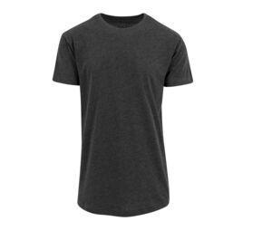 Build Your Brand BY028 - T-Shirt lunga Charcoal