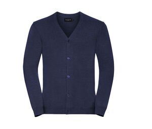 Russell JZ71M - Cardigan in Maglia con Scollo a V da Uomo