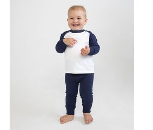 Larkwood LW071 - Pigiama bambino Navy / White