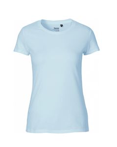 Neutral O81001 - T-shirt aderente da donna Blu chiaro