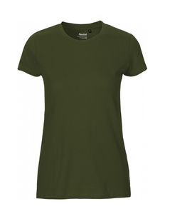 Neutral O81001 - T-shirt aderente da donna Military