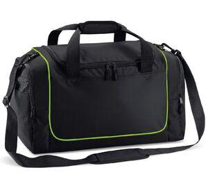 Quadra QD77S - Borsa sportiva per spogliatoio Teamwear Black/ Lime Green