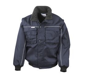 Result RS071 - Workguard Zip Sleeve Heavy Duty Jacket Blu navy