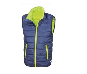 Result RS234J - Body trapuntato per bambini Navy/Lime