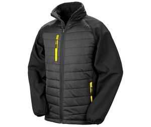 Result RS237 - Giacca bi-materiale Black / Yellow
