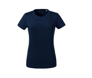 RUSSELL RU118F - Maglietta pesante da donna biologica da donna Blu oltremare