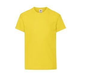 Fruit of the Loom SC1019 - T-shirt a maniche corte per bambini Yellow