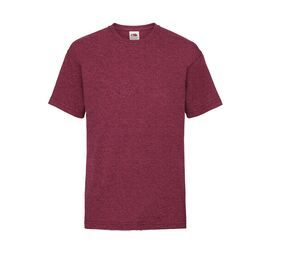 Fruit of the Loom SC231 - T-Shirt Bambino Vintage Heather Red