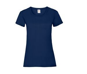 Fruit of the Loom SC600 - Maglietta Donna Slim Blu navy