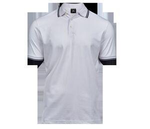 Tee Jays TJ1407 - Polo uomo di lusso elasticizzata a righe