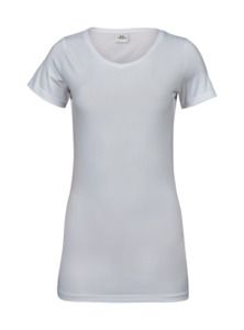 Tee Jays TJ455 - T-shirt donna elasticizzata extra lunghezza White