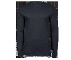 Tee Jays TJ530 - T-shirt interlock uomo manica lunga Grigio scuro