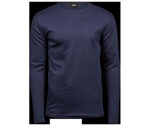 Tee Jays TJ530 - T-shirt interlock uomo manica lunga Blu navy