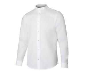 VELILLA V5013S - Camicia da uomo a maniche lunghe con collo alla coreana White