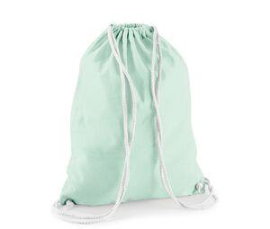 Westford mill WM110 - Sacca in cotone Pastel Mint / White