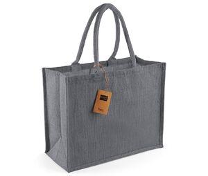 Westford Mill WM407 - Borsa shopper classica in juta Graphite Grey/Graphite Grey