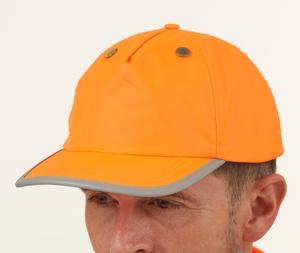 Yoko YKTFC1 - Cappellino per casco ad alta visibilità Hi Vis Orange
