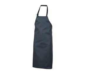 NEWGEN TB101 - Polycotton bib apron with pocket Grigio scuro