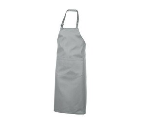 NEWGEN TB101 - Polycotton bib apron with pocket Grigio puro