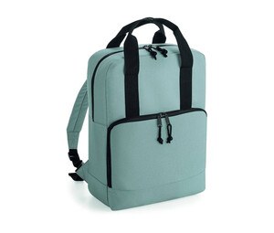 BAG BASE BG287 - RECYCLED TWIN HANDLE COOLER BACKPACK Grigio puro