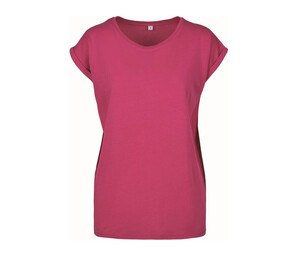 Build Your Brand BY021 - T-Shirt da donna Hibiskus Pink