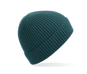 BEECHFIELD BF380 - Ribbed knitted hat Verde Mare