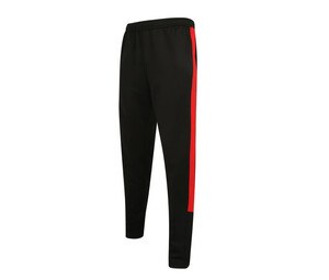 Finden & Hales LV881 - Pantaloni sportivi slim Nero / Rosso