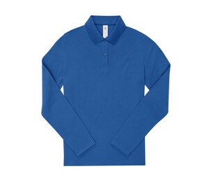 B&C BCW464 - Ladies' long sleeve 210 poloshirt Blu royal